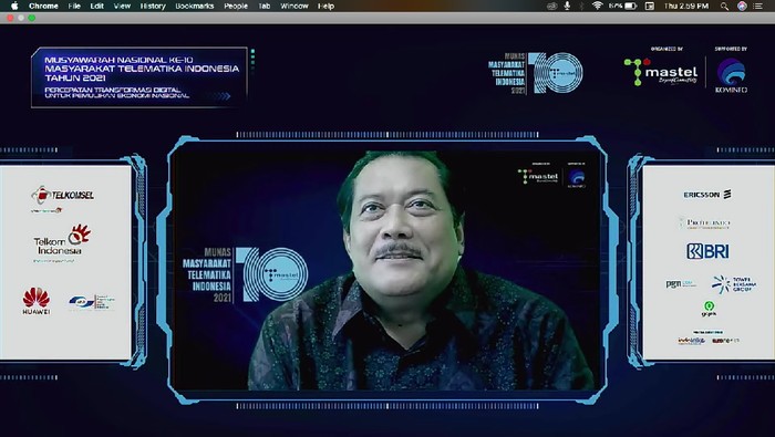 Ketua Umum Mastel Sarwoto Atmosutarno