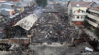 Kondisi Terkini Pasar Kambing Tanah Abang yang Ludes Terbakar