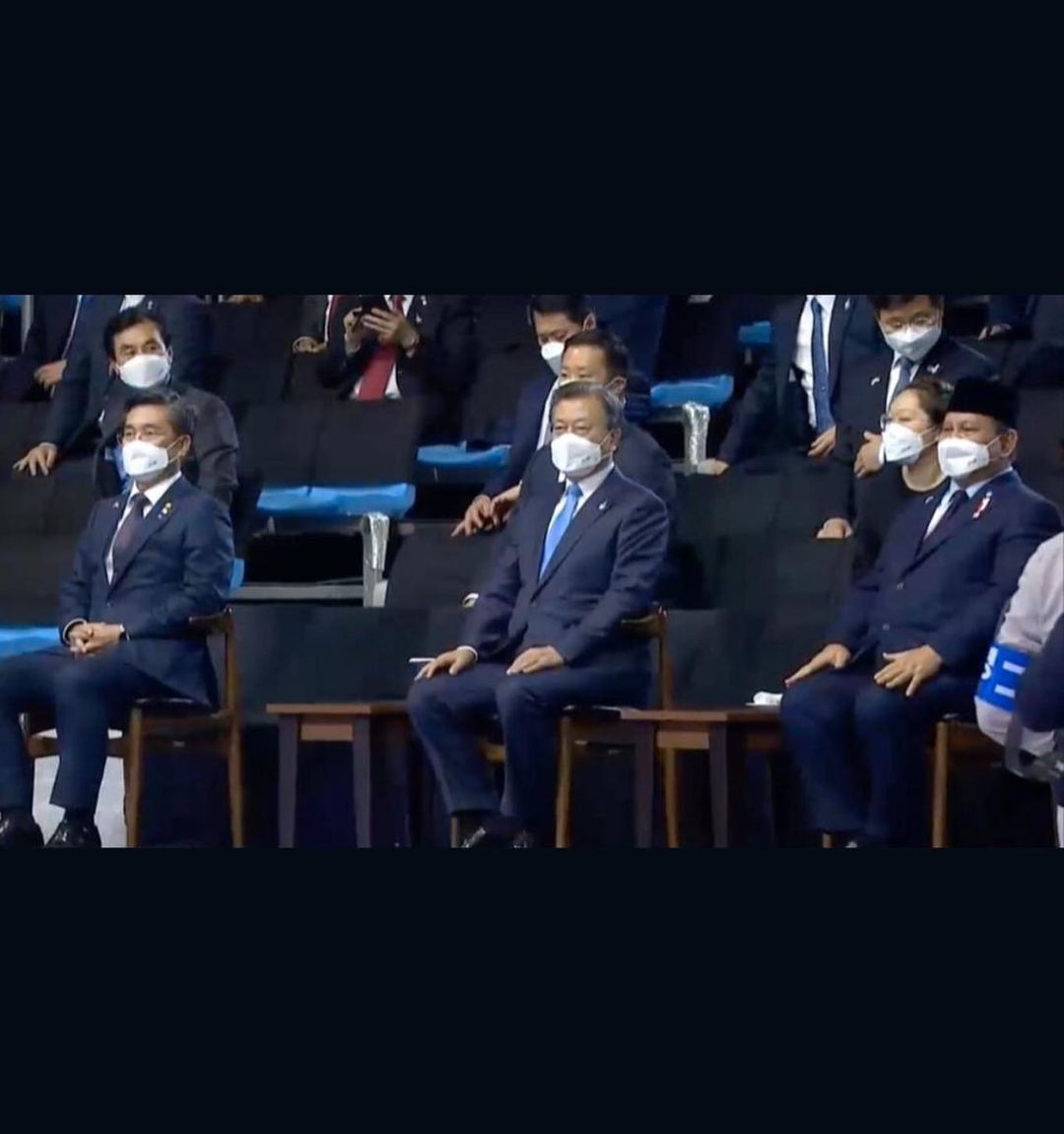 Menhan Prabowo Hadiri Peluncuran Pesawat Jet Tempur KFX di Korea Selatan (Tangkapan Layar via Kemhan)