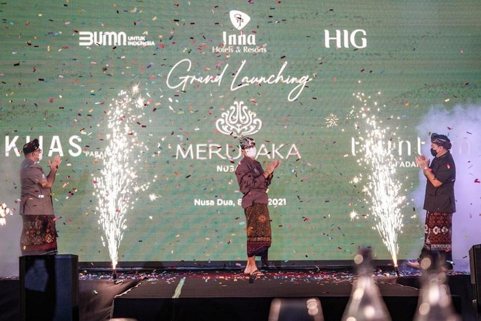 Menparekraf Sandiaga Uno dalam acara rebranding hotel BUMN