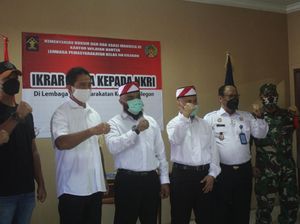 Napiter Lapas Cilegon Ikrar Setia kepada NKRI: Saya Bertobat