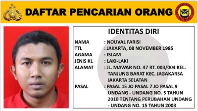 Penampakan Buron Teroris Serahkan Diri ke Polsek Setiabudi