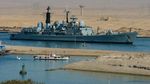 Potret Terusan Suez Jadi Primadona Kapal-Kapal Eropa