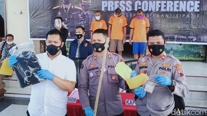 Rilis kasus tewasnya remaja MRS (15) usai latihan silat di Mapolres Klaten, Jumat (9/4/2021)