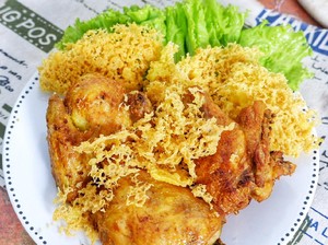 Menu Harian Ramadhan ke-19: Nasi Bakar dan Ayam Kremes yang Sedap