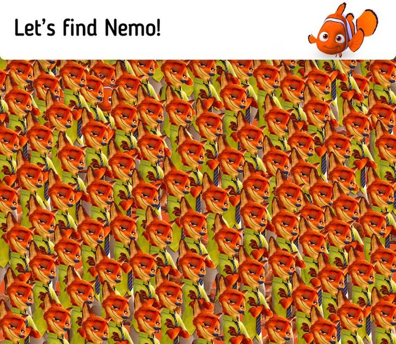 Fotoinet Uji Ketajaman Mata Dengan Mencari Karakter Kartun Tersembunyi