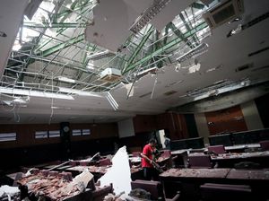 Porak-poranda Bangunan di Blitar Imbas Gempa Malang
