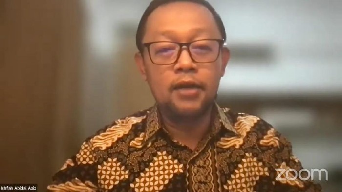 Staf khusus Menteri Agama bidang ukhua islamiah, hubungan organisasi kemasyarakatan dan sosial keagamaan dan moderat beragama Ishfah Abidal Aziz (Tangkapan layar HUT MATAKIN)