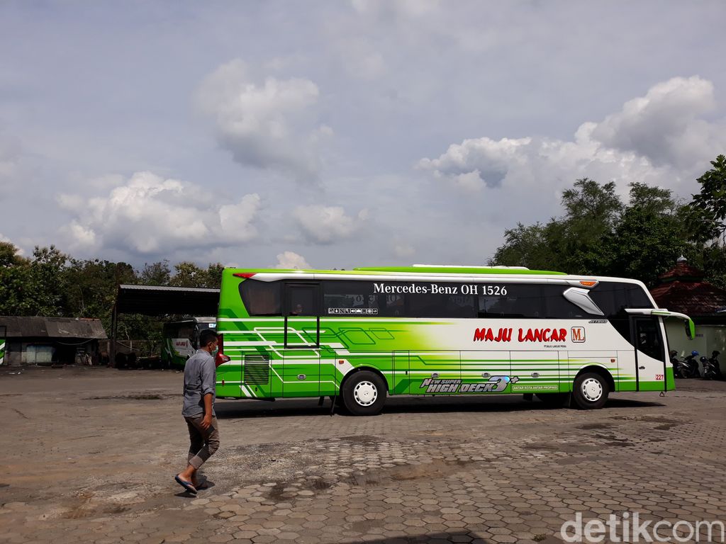 Suasana di kantor PO Maju Lancar yang ada di Kabupaten Gunungkidul.
