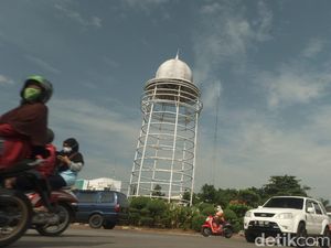 Ini Wujud Tugu Pamulang yang Viral Gegara Beda Jauh dengan Desainnya