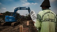 Foto: Ini adalah lahan baru yang disediakan untuk blok jenazah pasien COVID-19 (Andhika Prasetia/detikcom)