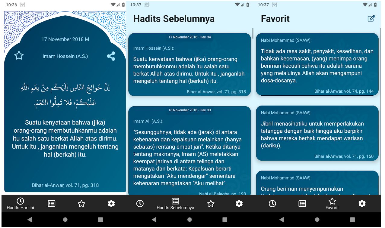 Aplikasi Hadits