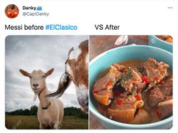 Meme Messi Tersangka Kekalahan Barcelona dari Madrid