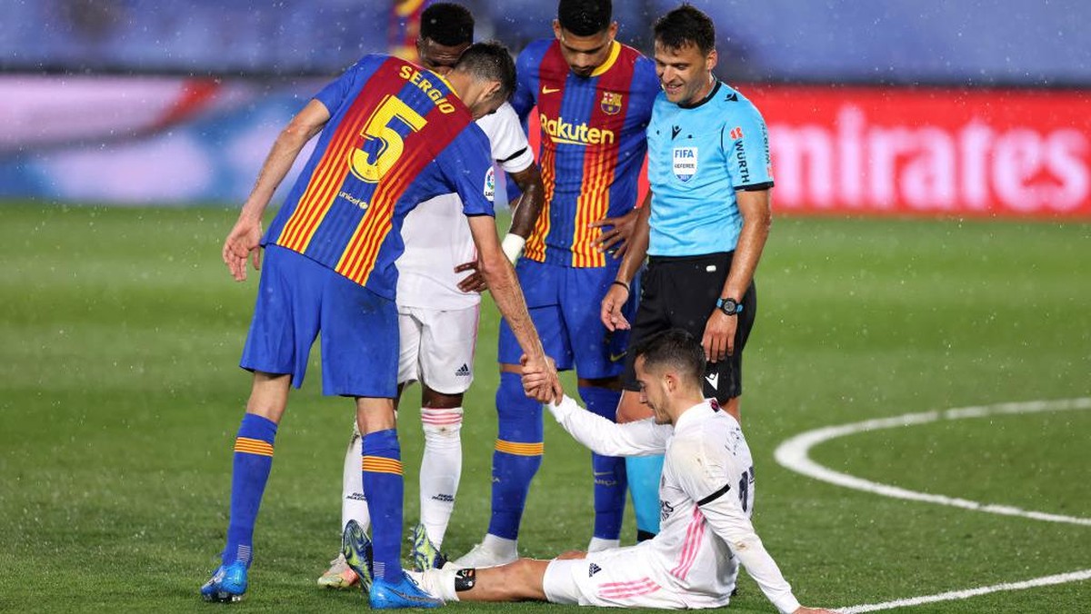 Lucas Vazquez terancam tak bisa memperkuat Real Madrid di sisa musim ini. (Foto: Getty Images/Angel Martinez)