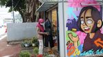 Warna-warni Mural Percantik Kios Pasar Jaya Menteng