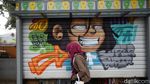 Warna-warni Mural Percantik Kios Pasar Jaya Menteng