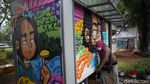 Warna-warni Mural Percantik Kios Pasar Jaya Menteng