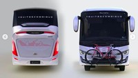 Jika dilihat dari konsep Livery yang diajukan oleh Laksana Bus, Laksana memiliki konsep Indonesia Jaya Edition Commemorating 76th Indonesias Independence & Semarang City Heritage Tourism. Foto: dok. Laksana/Mercedes-Benz