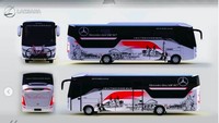 Communication Manager CV Laksana Bus, Candra Dewi menjelaskan kepada detikOto, kontes ini menjadi ajang bagi Laksana untuk membuktikan bahwa seniman Indonesia juga memiliki kualitas terbaik untuk bisa mendesain livery terbaik. Foto: dok. Laksana/Mercedes-Benz