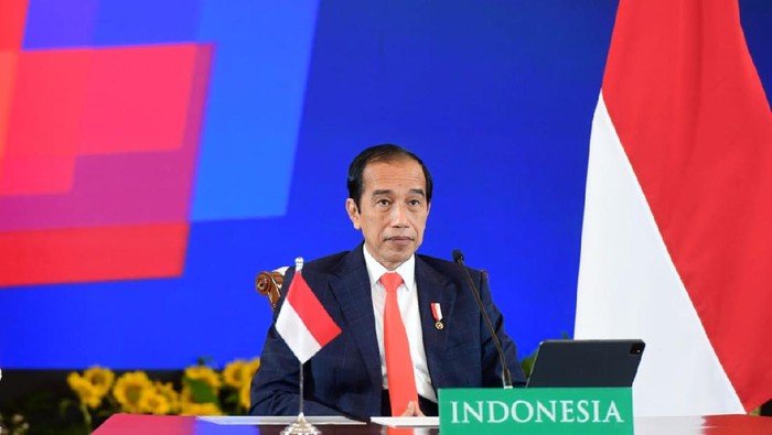 Presiden Joko Widodo (Jokowi) bersama Kanselir Jerman Angela Merkel membuka Hannover Messe 2021 Digital Edition. Dalam sambutannya, Jokowi pamer Indonesia punya startup dengan kategori unicorn dan decacorn.