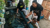 Selain itu, warga bisa memberi pakan ikan dan kelinci. (Andhika Prasetia/detikcom)