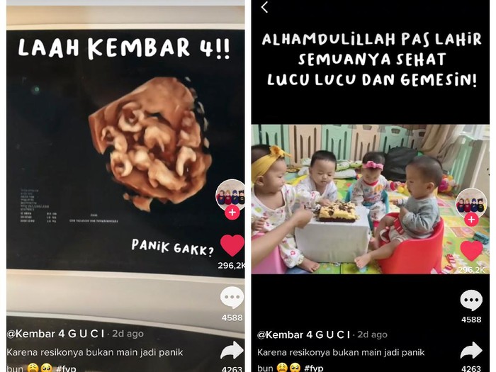 Kisah viral pasangan suami istri jalani bayi tabung Kisah viral pasangan suami istri jalani bayi tabung berhasil mempunyai empat anak kembar.