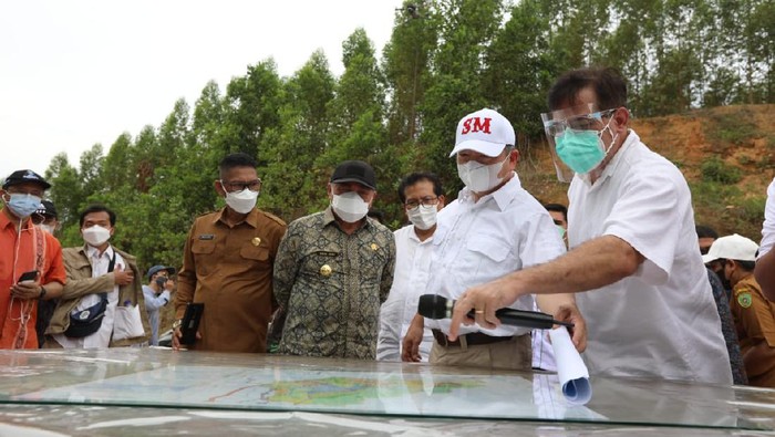 Kunjungan Kerja Menteri PPN/Kepala Bappenas ke titik nol pembangunan dan titik lokasi Istana Negara di IKN