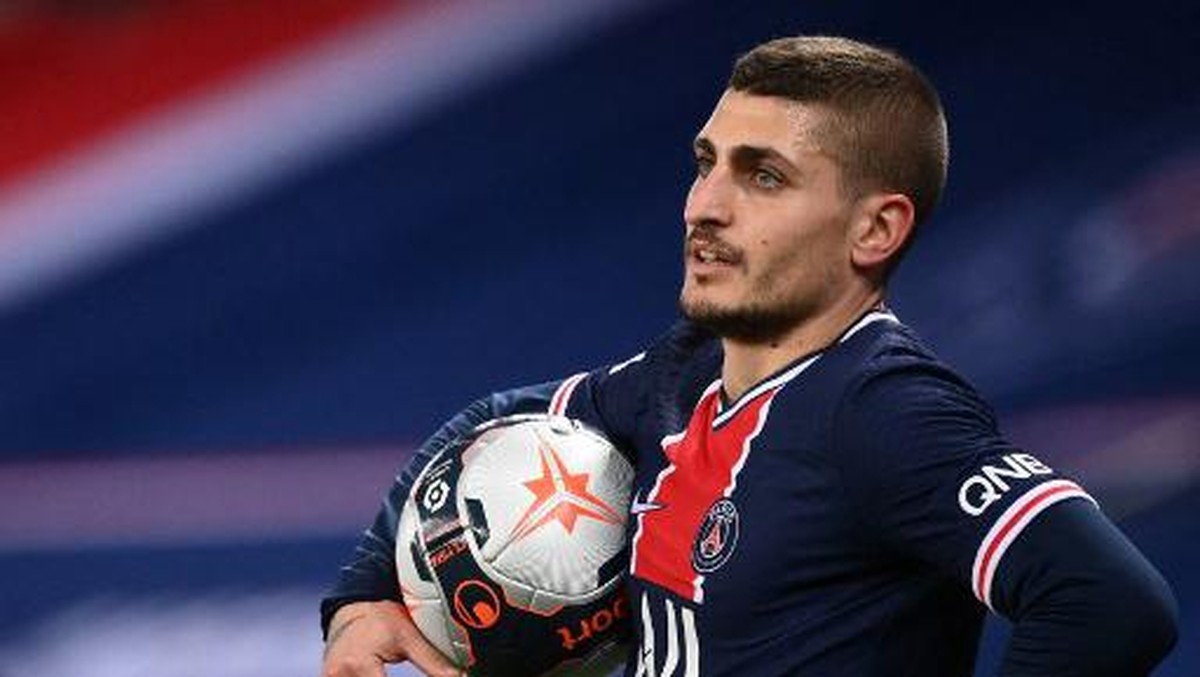 Lionel Messi menilai Marco Verratti setara dengan Xavi dan Iniesta (Foto: AFP/FRANCK FIFE)