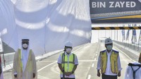 Tol layang Japek resmi berubah nama menjadi Jalan Layang MBZ (Mohamed Bin Zayed). ANTARA FOTO/Fakhri Hermansyah 
