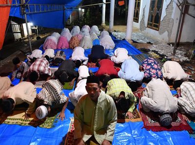 Semangat Ibadah Ramadhan di Lokasi Bencana