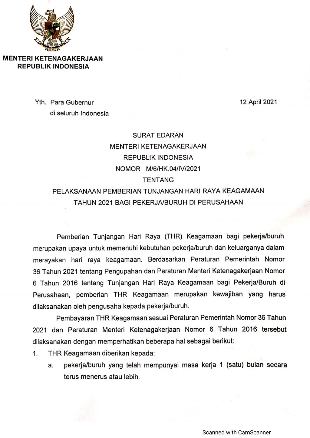 Surat Ketenagakerjaan. Ist