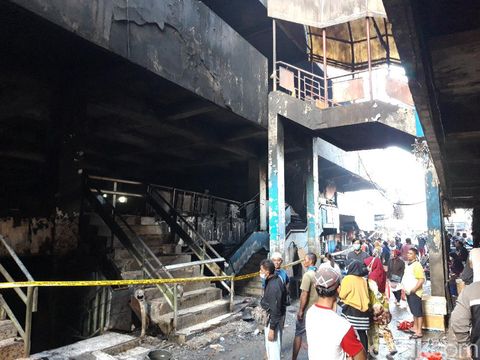 Kebakaran di Pasar Inpres Pasar Minggu