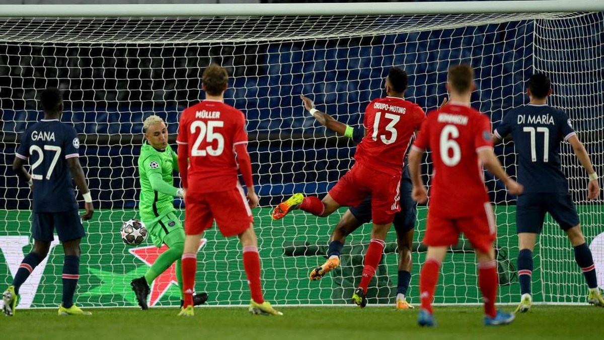 Bayern Munich unggul 1-0 atas PSG di babak pertama (Foto: Getty Images/Matthias Hangst)