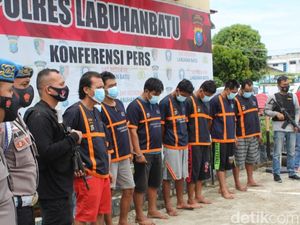 8 Pencuri Baterai Tower di Sumut Ditangkap, 2 Mobil dan 1 Senpi Disita