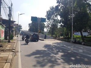 Dibuka 100%, Begini Suasana Lalin Jelang Flyover Tapal Kuda Lenteng Agung
