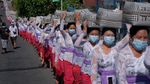 Tradisi Iring-Iringan Gadis Pembawa Sesajen di Bali