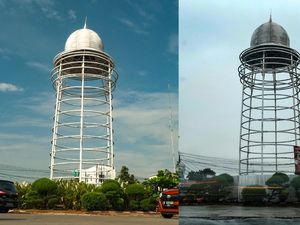 Tugu Pamulang Ditutup Seng Usai Viral Beda Jauh dari Desain
