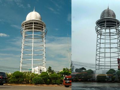 Tugu Pamulang Ditutup Seng Usai Viral Beda Jauh dari Desain