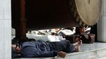 Aksi Tidur Berjamaah di Masjid saat Ramadhan