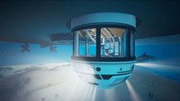Ini adalah hydrosphere, dek observasi bawah air untuk superyacht yang mampu menampung hingga tujuh orang. Konsep tersebut dapat diterapkan pada kapal yang ada berukuran 90 meter.