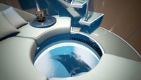 Konsep Hydrosphere dilengkapi dengan onboard lighting. Penumpang dapat menggunakannya kapan saja mereka mau, bahkan saat kapal sedang melaju dengan kecepatan maksimum hingga dua knot.