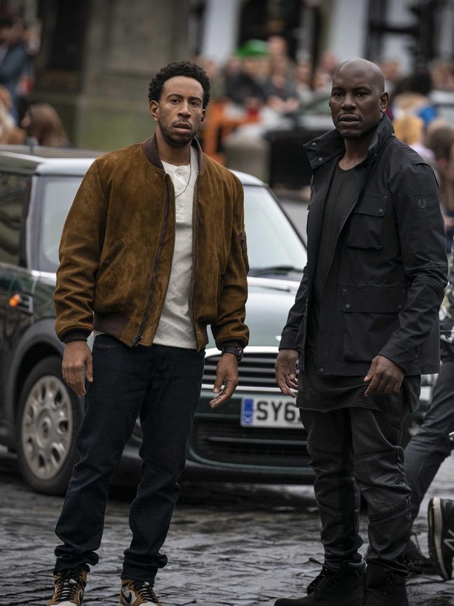 Tyrese Gibson pun akan beraksi lagi di Fast & Furious 9. Dia memerankan Roman Pearce, salah satu anggota tim Dom. Foto: Giles Keyte/Universal