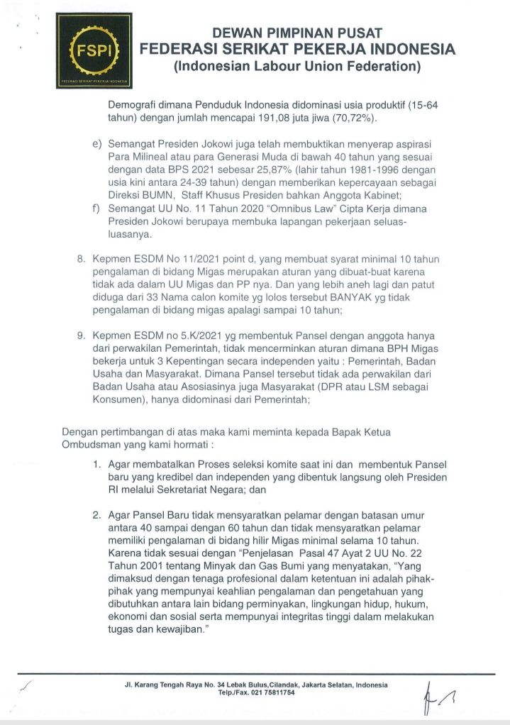 Federasi Serikat Pekerja Indonesia