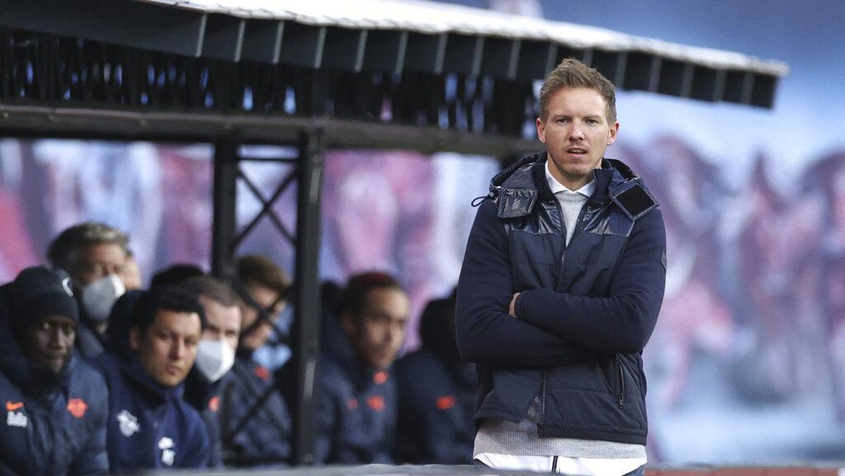 Julian Nagelsmann membantah kabar kesepakatan dengan Bayern Munich (AP/Jan Woitas)
