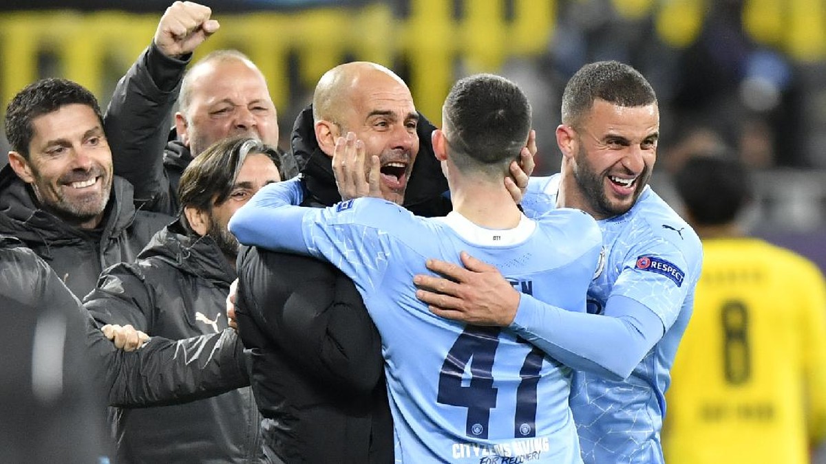 PSG vs Man City, Pep Guardiola pesan ke pemainnya semifinal layaknya friendly. (Foto: AP/Martin Meissner)