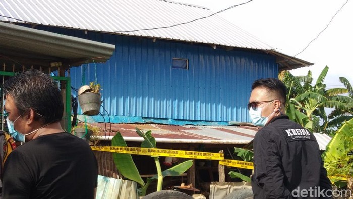 Rumah terduga teroris inisial MT di Kota Makassar yang ditembak mati polisi.