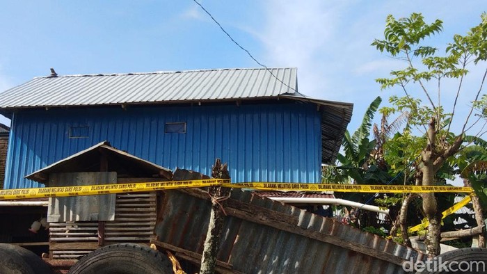 Rumah terduga teroris inisial MT di Kota Makassar yang ditembak mati polisi.