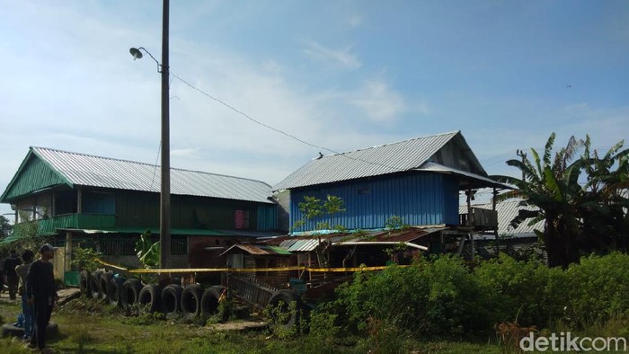 Rumah terduga teroris inisial MT di Kota Makassar yang ditembak mati polisi.