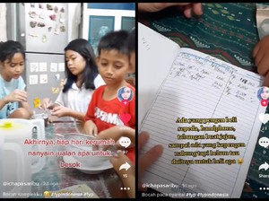 Seru! Wanita Ini Ajak Anak-anak di Kompleks Rumahnya Jualan Makanan