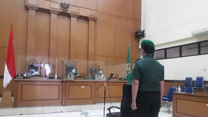 Sidang Prada Ilham di Pengadilan Militer Jakarta (Ilman-detikcom)